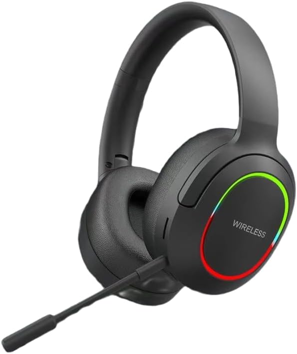 Wireless Over Ear Headset with Microphone for Laptop Computer