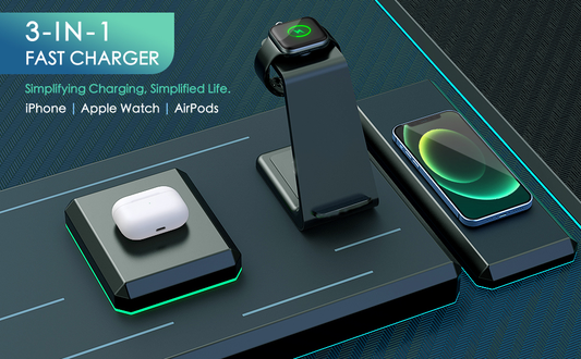 Simplify Your Life with the Ultimate Convenience: 3-in-1 Wireless Charging Station