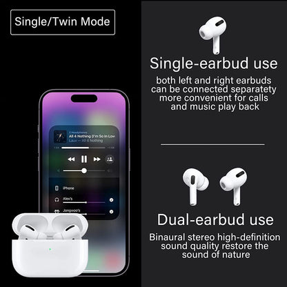 Wireless Earbuds 3, Noise Cancellation 3D HiFi Stereo Headphones with Built-in Mic