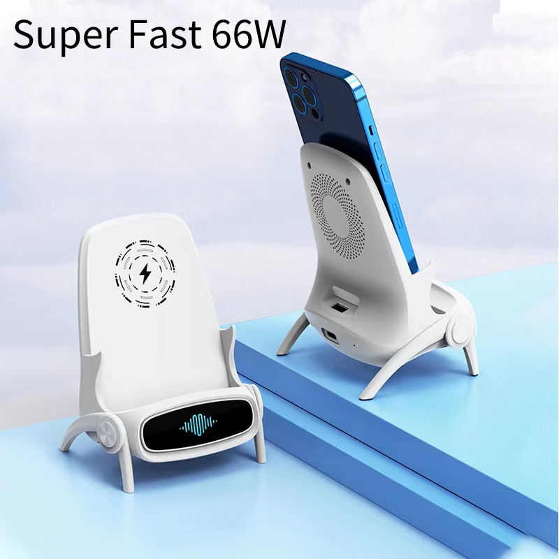 Desk Wireless Charging Station, 66W Fast Desk Charging Station with Fan