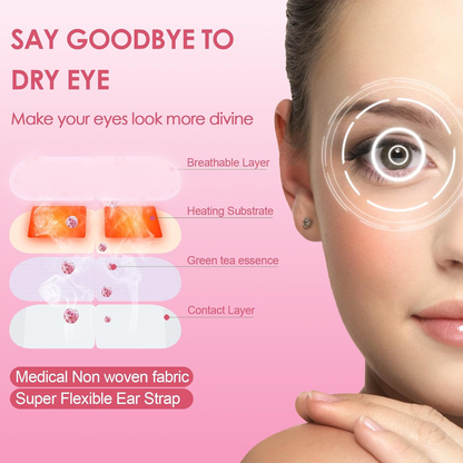 Steam Eye Masks for Dry Eyes, SPA Warm Eye Mask, Relief Eye Fatigue Hot Sleep Eye Mask for Puffy Eyes Mask