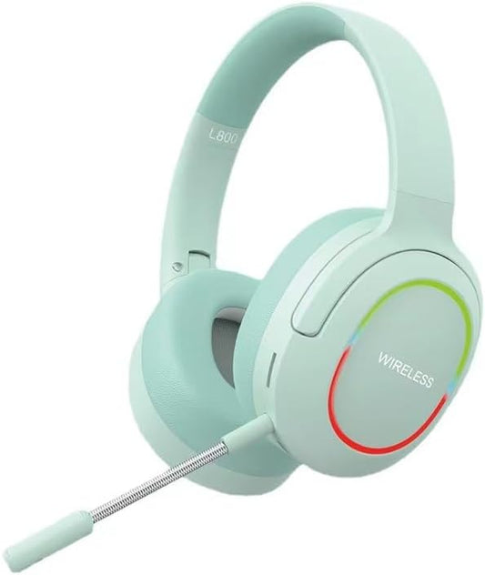 Wireless Headphones Bluetooth with Microphone, Over Ear Headsets with Reduce Environmental Noise,Green