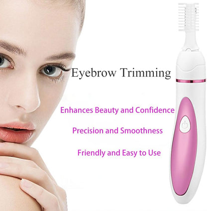 4-in-1 Women’s Body Hair Removal, Shaver Bikini Trimmer for Eyebrow Face Body Underarm, Women’s Trimmer Type C Rechargeable