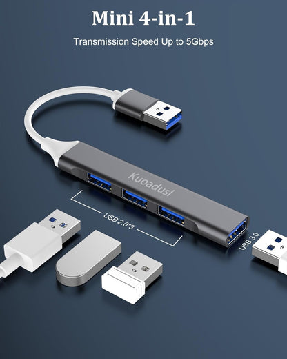 4 in 1 USB Hub Portable USB to USB 3.0 USB 2.0 Splitter Mini USB Docking Station