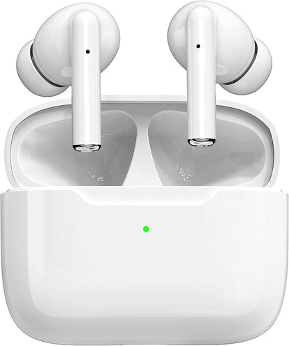 Wireless Earbuds 3, Stereo Headphones Noise Cancellation in-Ear Built-in Mic with Charging Case