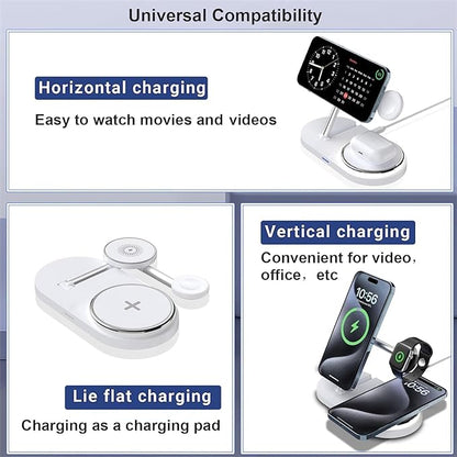 5 in 1 Magnetic Charging Station iPhone/Watch Series, Fast Charger with Night Light