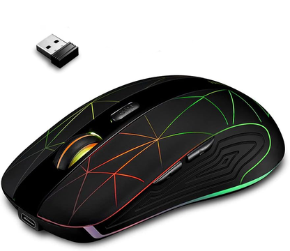 2.4G Wireless Gaming Mouse with USB Nano Receiver Colorful Gaming Mouse for Notebook,PC,Computer