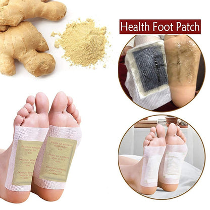 Foot Pads, 120 Pads Natural Bamboo Vinegar Ginger Foot Pad for Foot and Body Care Sleep  (60 Pack)