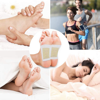 Foot Pads, 120 Pads Natural Bamboo Vinegar Ginger Foot Pad for Foot and Body Care Sleep  (60 Pack)